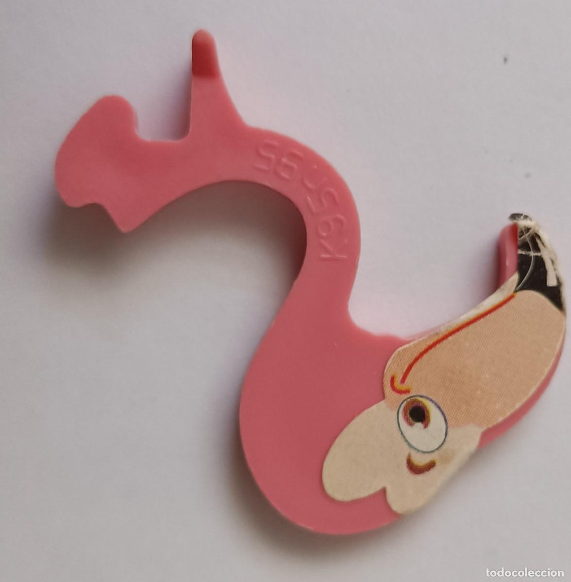 Figuras de Goma Kinder: pieza de pajaro equilibrista kinder antiguo montable secundario desmontable ave