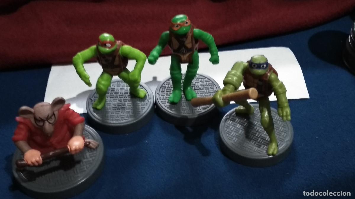 Figuras de Goma y PVC: LOTE 4 FIGURAS DE ACCION PROMOCIONAL BURGER KING HAPPY MEAL PREMIUM TORTUGAS NINJA TURTLES 2026