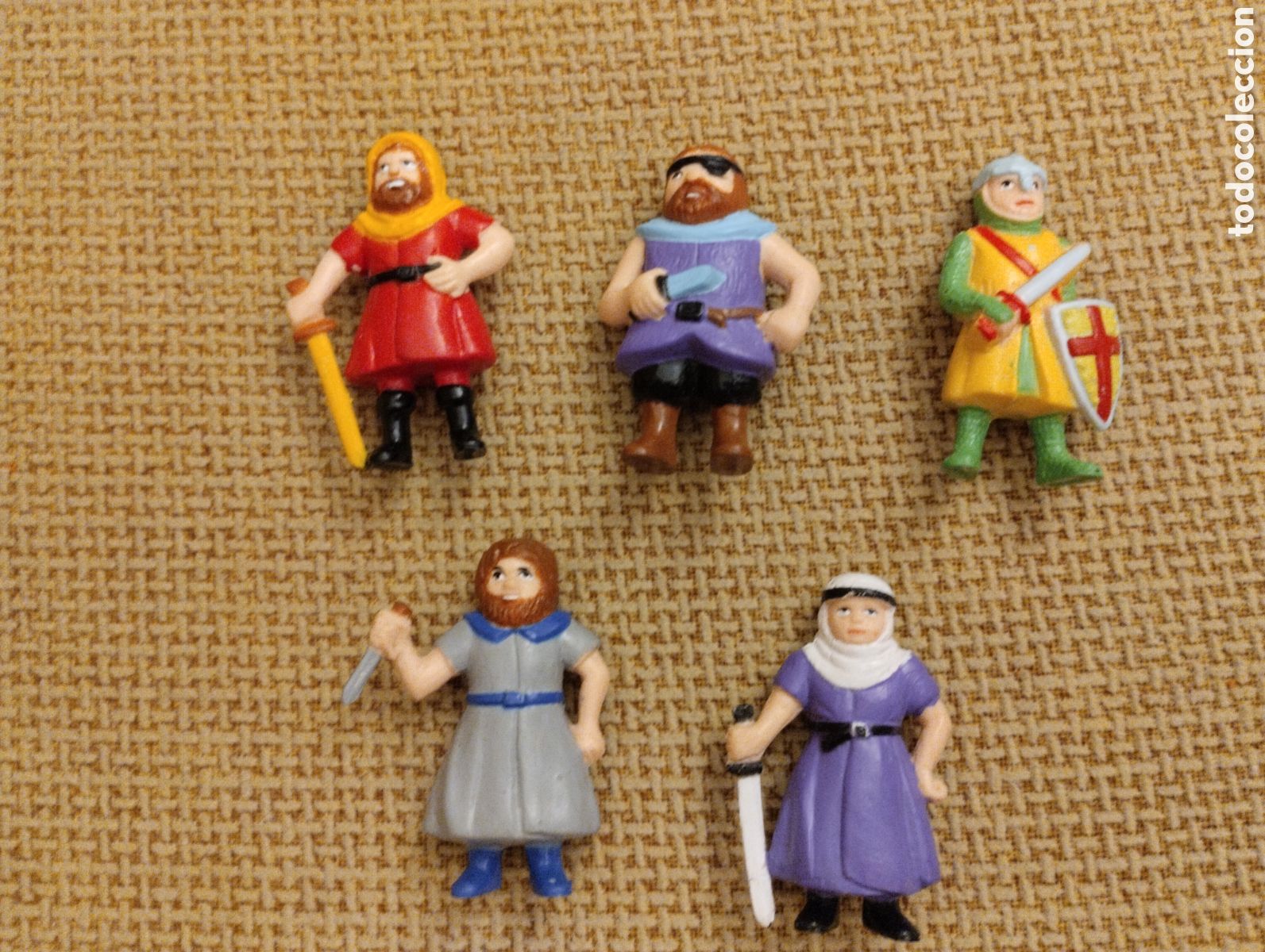 Figuras de Goma y PVC: Lote figuras de goma antiguas Robin Hood