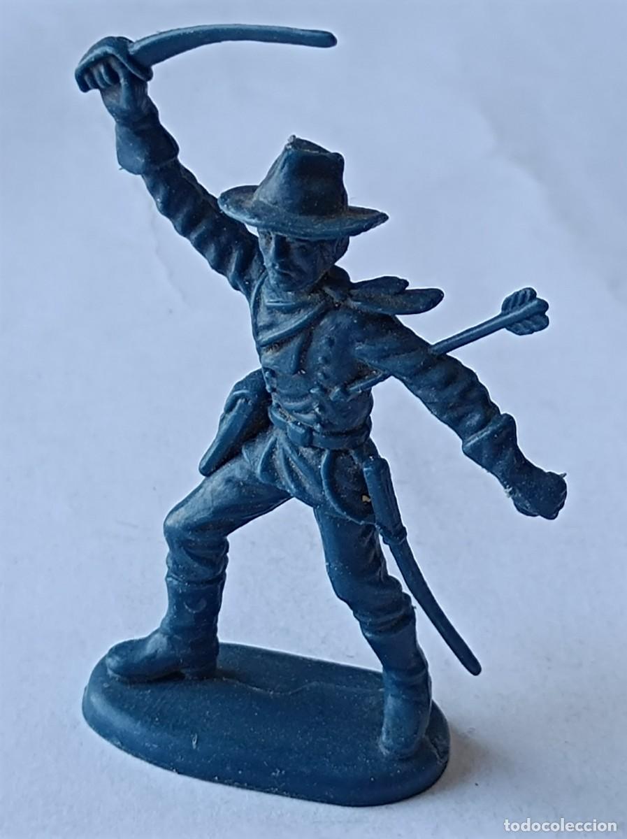 Figuras de Goma y PVC: FIGURA DE PL&Aacute;STICO FABRICANTE ATLANTIC 1:32 - FAR WEST GENERAL CUSTER 7&ordm; CABALLER&Iacute;A LITTLE BIG HORN