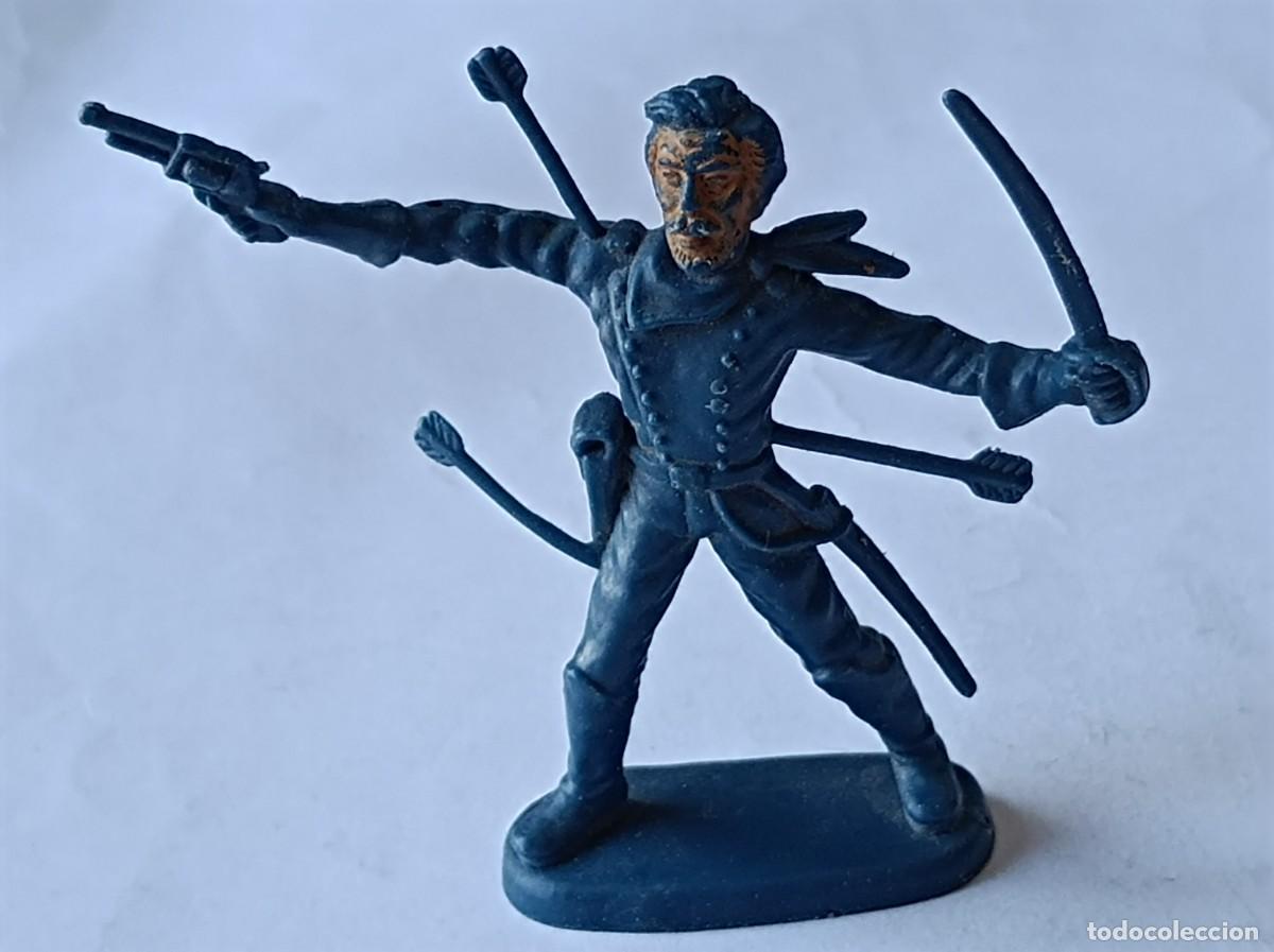 Figuras de Goma y PVC: FIGURA DE PL&Aacute;STICO FABRICANTE ATLANTIC 1:32 - FAR WEST GENERAL CUSTER 7&ordm; CABALLER&Iacute;A LITTLE BIG HORN
