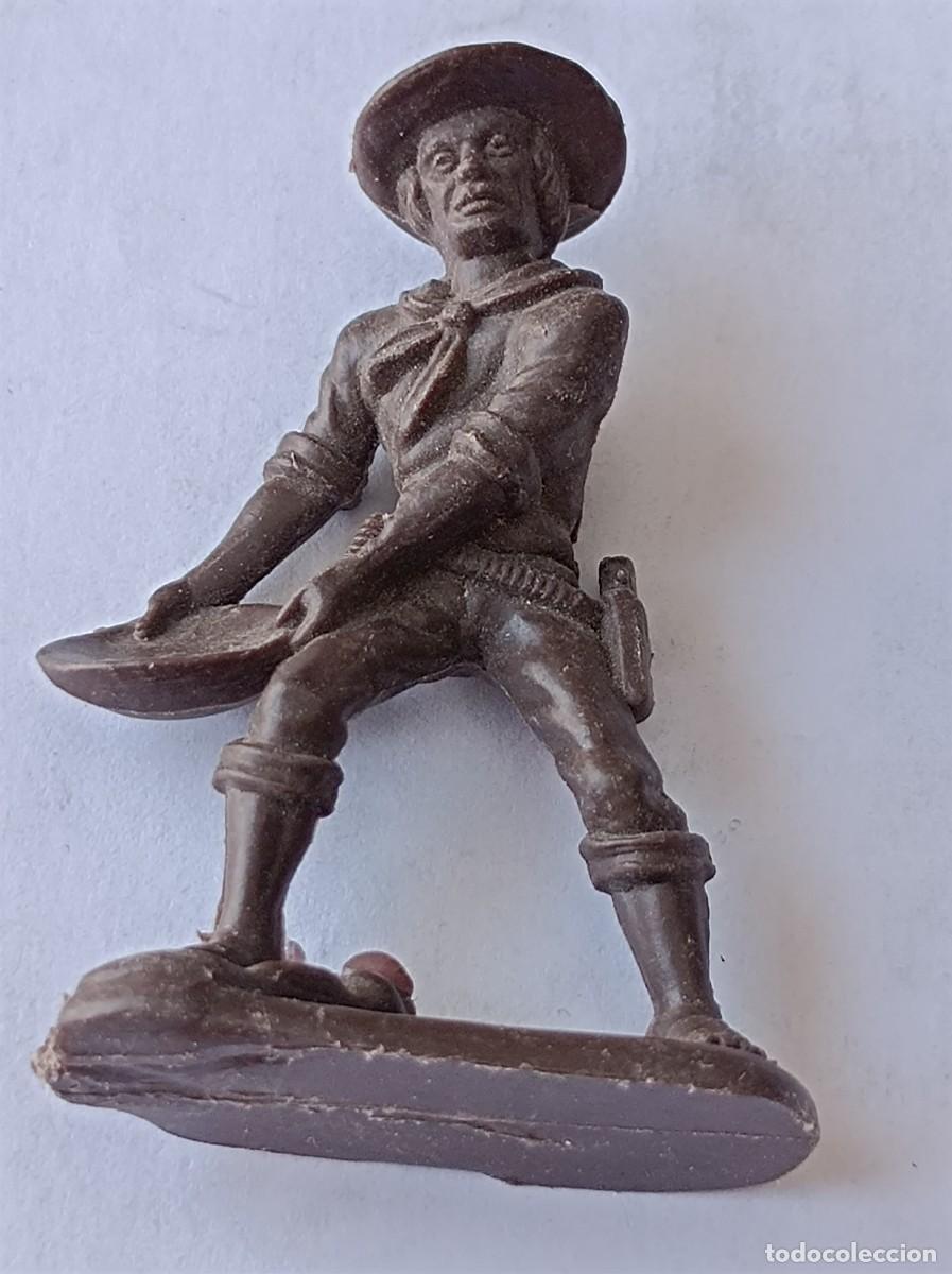 Figuras de Goma y PVC: FIGURA DE PL&Aacute;STICO FABRICANTE ATLANTIC 1:32 - FAR WEST BUSCADORES DE ORO GOLD RUSH