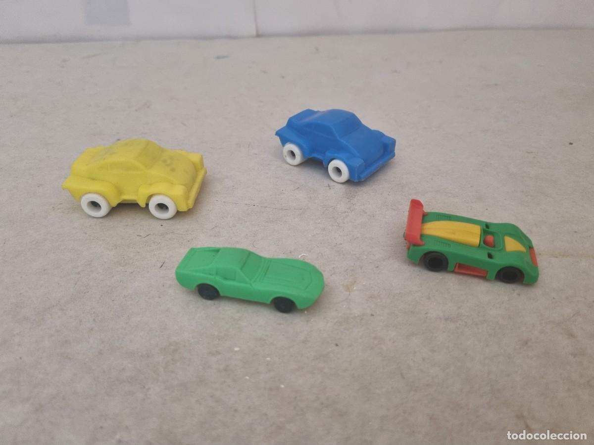 Figuras de Goma y PVC: Lote de 4 coches de plastico