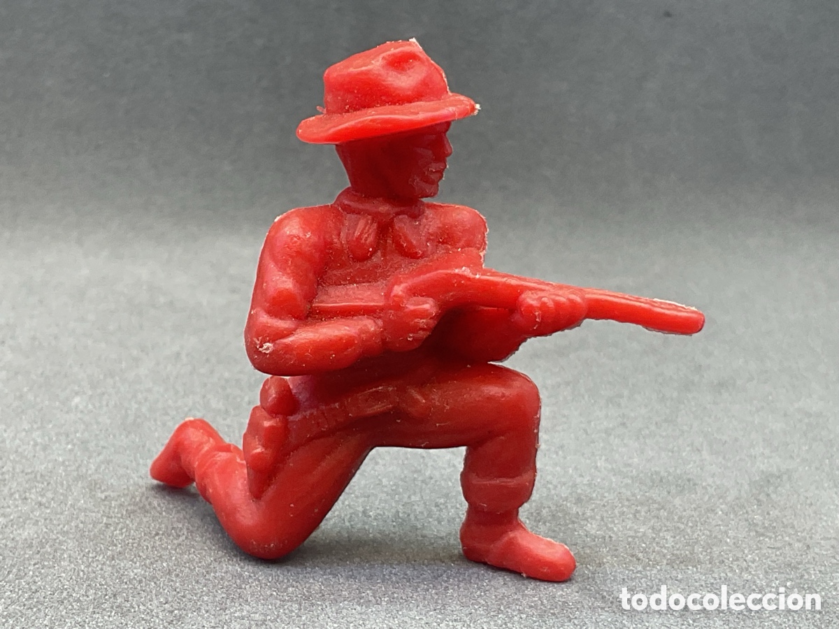 Figuras de Goma y PVC: ANTIGUA FIGURA DEL OESTE EN PLASTICO. COWBOY CON FUSIL.