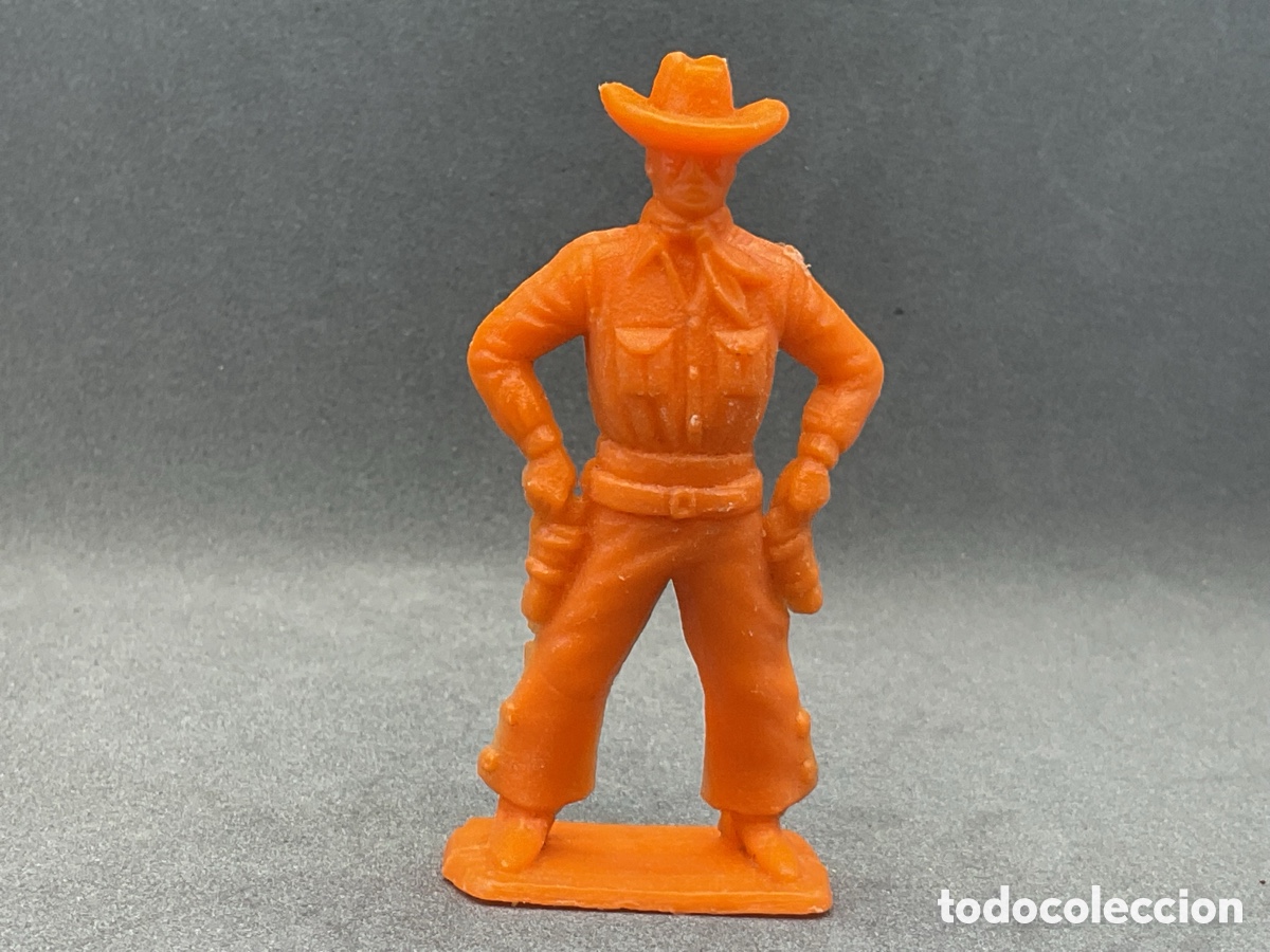 Figuras de Goma y PVC: ANTIGUA FIGURA DEL OESTE EN PLASTICO. COWBOY EN POSICION DE DESENFUNDAR.