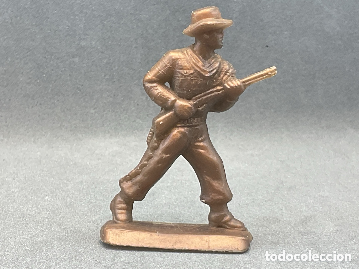 Figuras de Goma y PVC: ANTIGUA FIGURA DEL OESTE EN PLASTICO. COWBOY CON FUSIL. SERIE 54 MM.