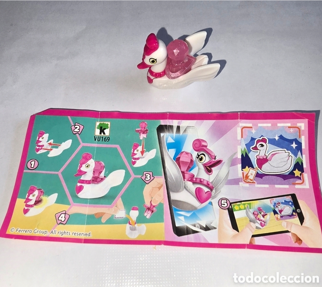 Figuras de Goma Kinder: Figura kinder VU169 + bpz pato cisne mu&ntilde;eco colecci&oacute;n premium