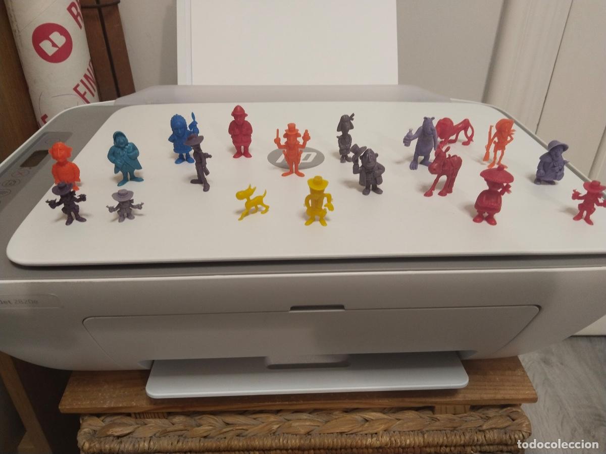 Figuras de Goma y PVC: 19 figuras Dunkin Lucky Luke serie peque&ntilde;a