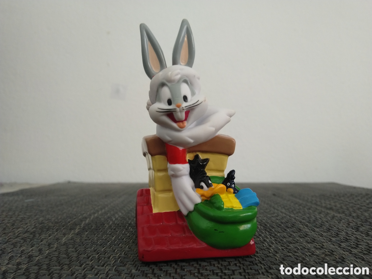 Gummi- und PVC-Figuren: FIGURA PVC BUGS BUNNY CHIMENEA PAPA NOEL NAVIDAD PATO LUCAS DIBUJOS ANIMADOS LOONEY TUNES TV-ELMER