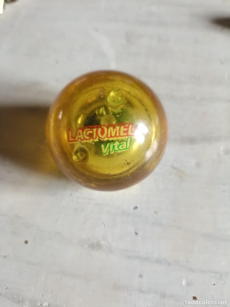 Figuras de Goma y PVC: PELOTA SALTARINA GOMA MACIZA PUBLICIDAD LACOMEL VITAL