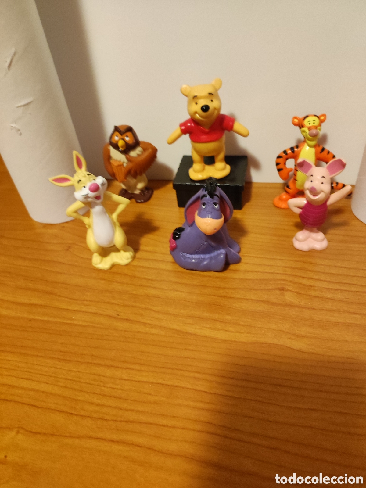 Figuras de Goma y PVC: Lote 6 Figuras Vintage Winnie the Pooh y Amigos (Disney)