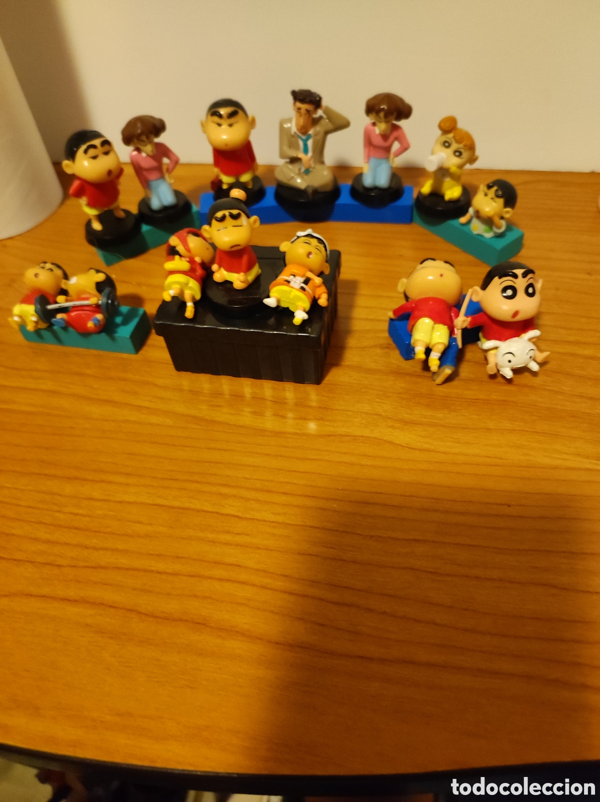 Figuras de Goma y PVC: Lote Colecci&oacute;n Figuras Shin Chan (14 unidades) - Vintage