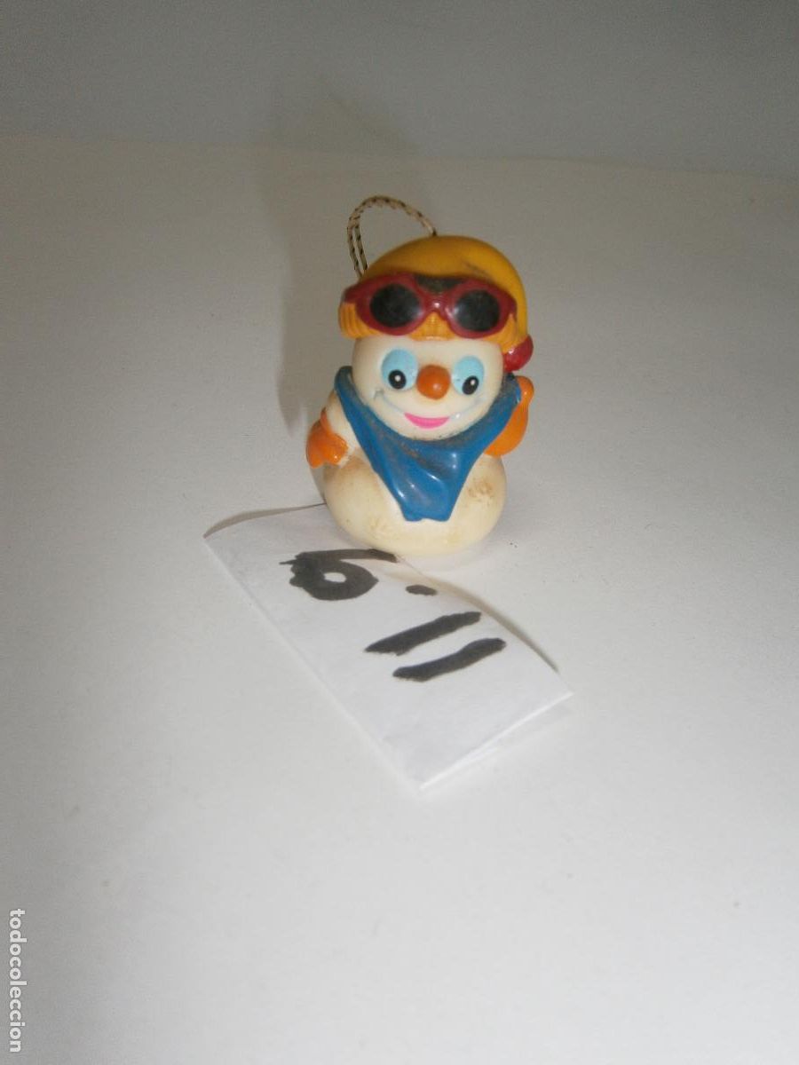 Figuras de Goma y PVC: FIGURA DE GOMA O PVC - MU&Ntilde;ECO DE NIEVE MOTERO