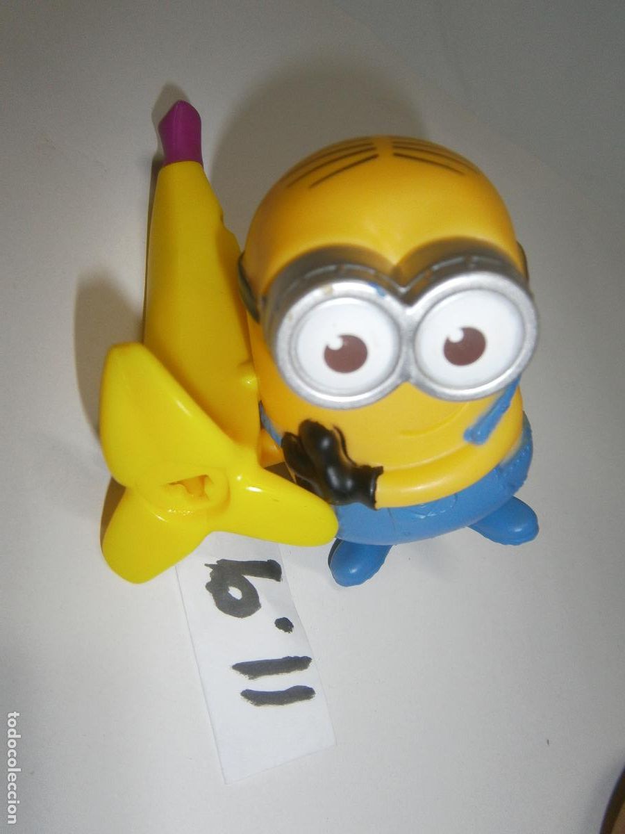 Figuras de Goma y PVC: FIGURA DE GOMA O PVC - MINION LANZAPLATANOS