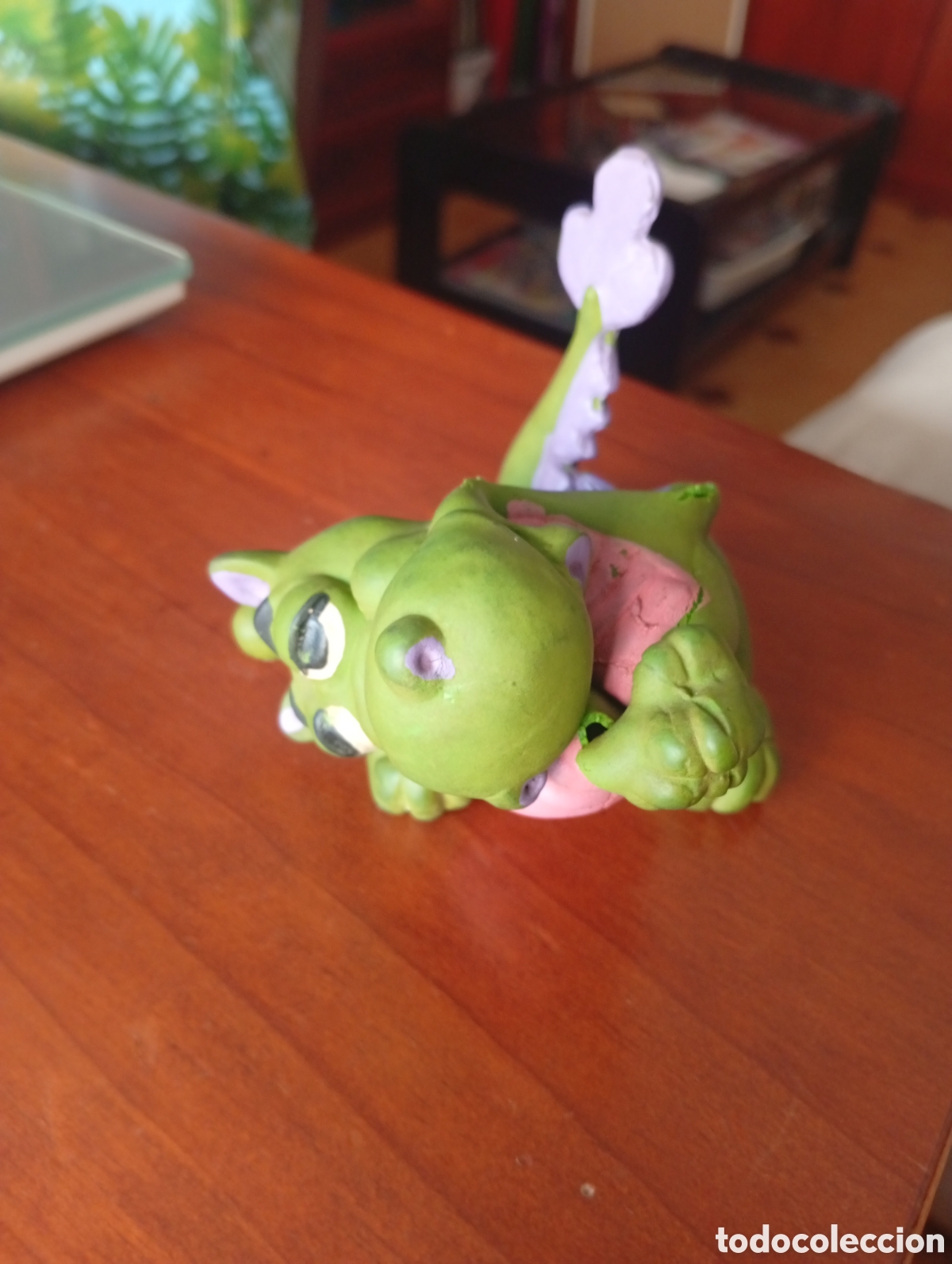 Figuras de Goma y PVC: MU&Ntilde;ECO FIGURA DE LATEX CAUCHO MARCA LANCO A&Ntilde;OS 60 DRAGON ELIOT ELLIOTT PETER PITER Y EL DRAGON