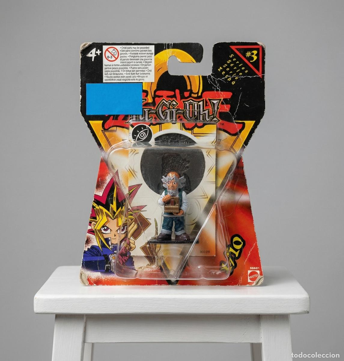 Figuras de Goma y PVC: Figura Vintage Grandpa Yu-Gi-Oh! Mattel 2002 Series #3 Bl&iacute;ster Original