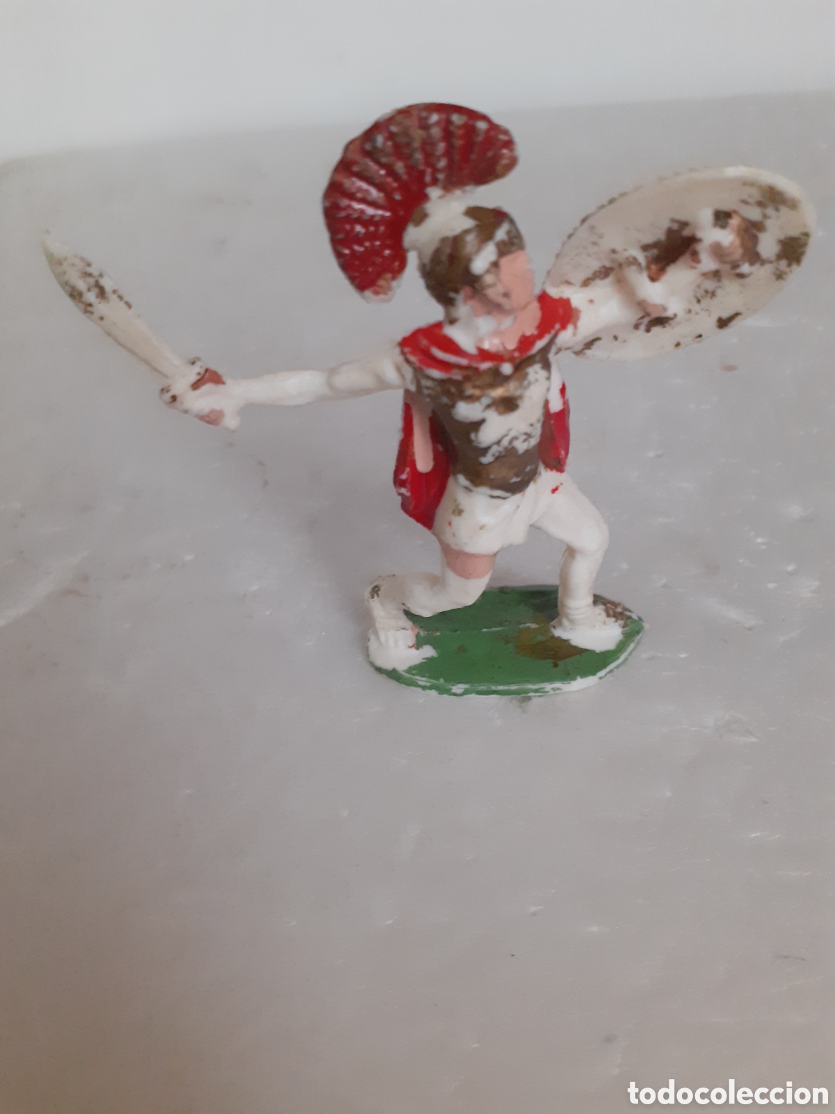Figuras de Goma y PVC: FIGURA SOLDADO ROMANO ROJAS Y MALARET