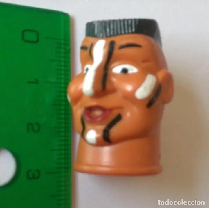 Figuras de Goma Kinder: kinder dedal cabezon indio sioux tipo dedo&ntilde;eco siux india o azteca mu&ntilde;eco ferrero cabeza