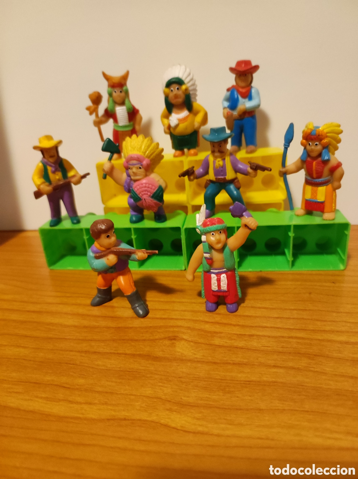 Figuras de Goma y PVC: Figuras de Indios y Vaqueros de Comansi (3&ordf; &Eacute;poca / Serie Estilo Caricatura).