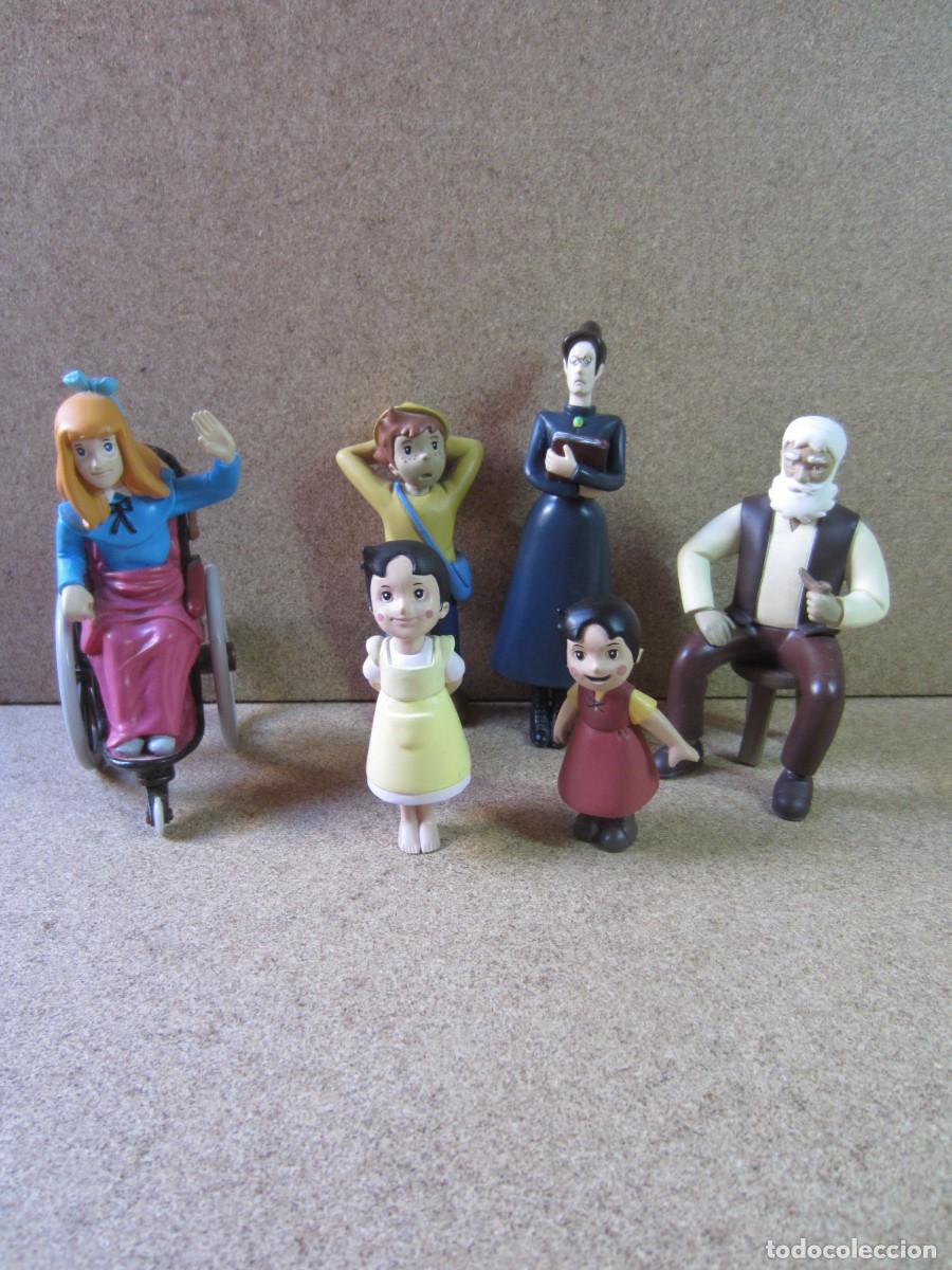 Figuras de Goma y PVC: Lote de Figuras PVC duro Serie TV Heidi Pedro Clarita Abuelo Rottenmeier (Junior TV 2007)