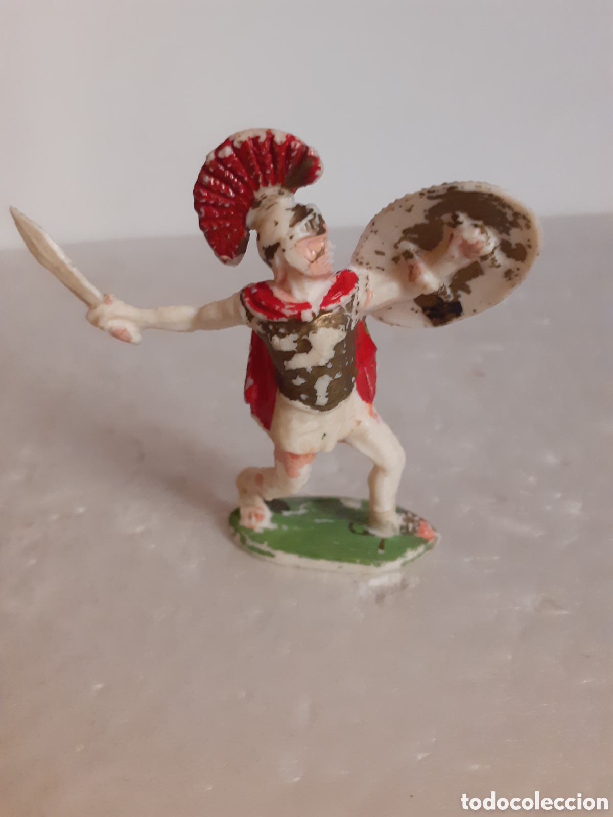 Figuras de Goma y PVC: FIGURA SOLDADO ROMANO ROJAS Y MALARET