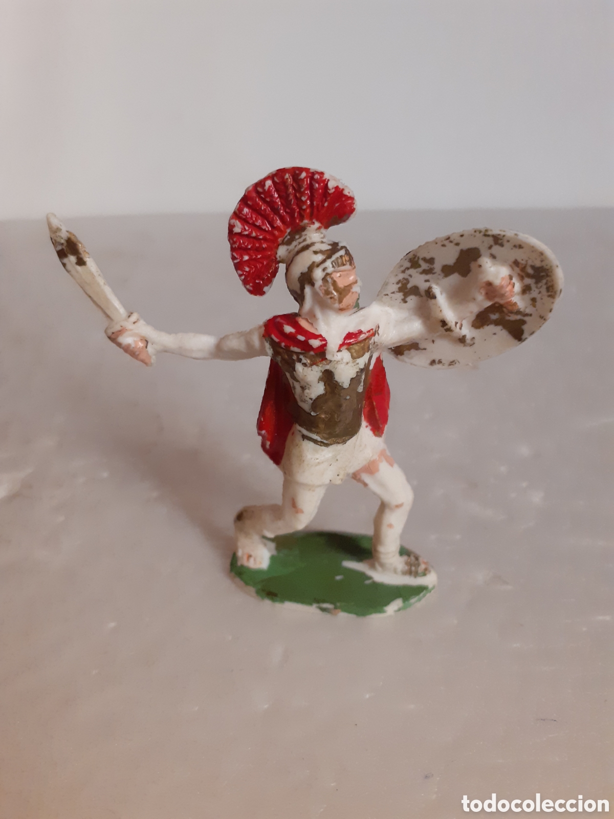 Figuras de Goma y PVC: FIGURA SOLDADO ROMANO ROJAS Y MALARET