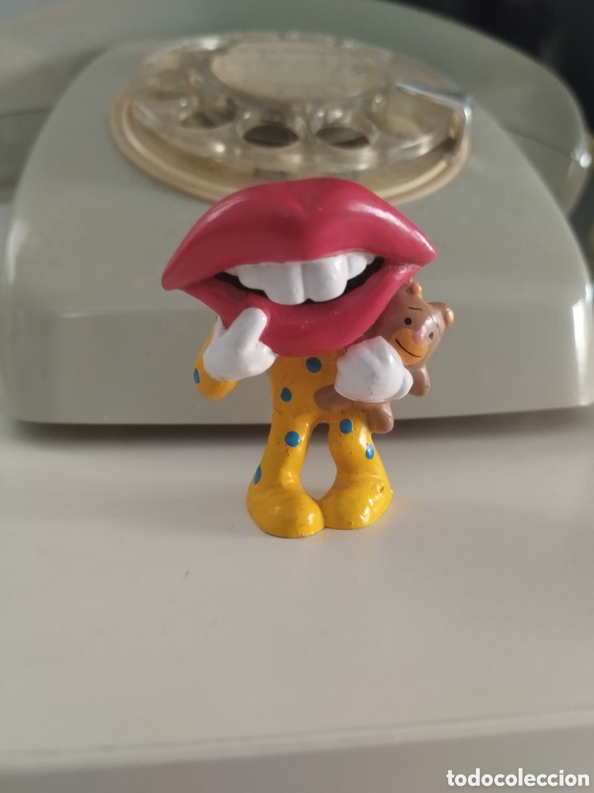 Figuras de Goma y PVC: Figura pvc goma Tang Lips promo General Foods marca Applause Hardees