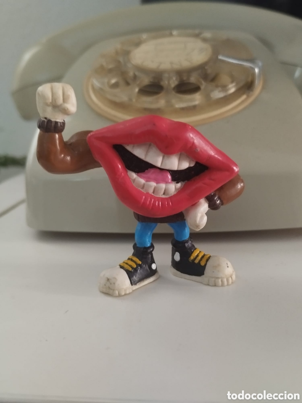 Figuras de Goma y PVC: Figura pvc goma Tang Lips promo General Foods marca Applause Hardees