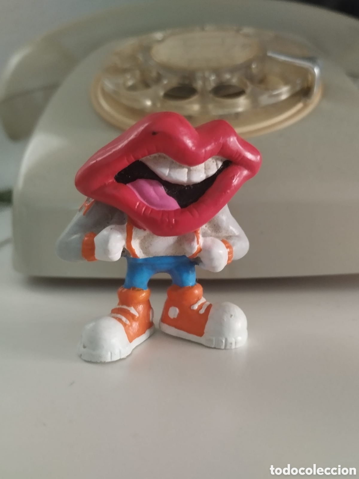 Figuras de Goma y PVC: Figura pvc goma Tang Lips promo General Foods marca Applause Hardees