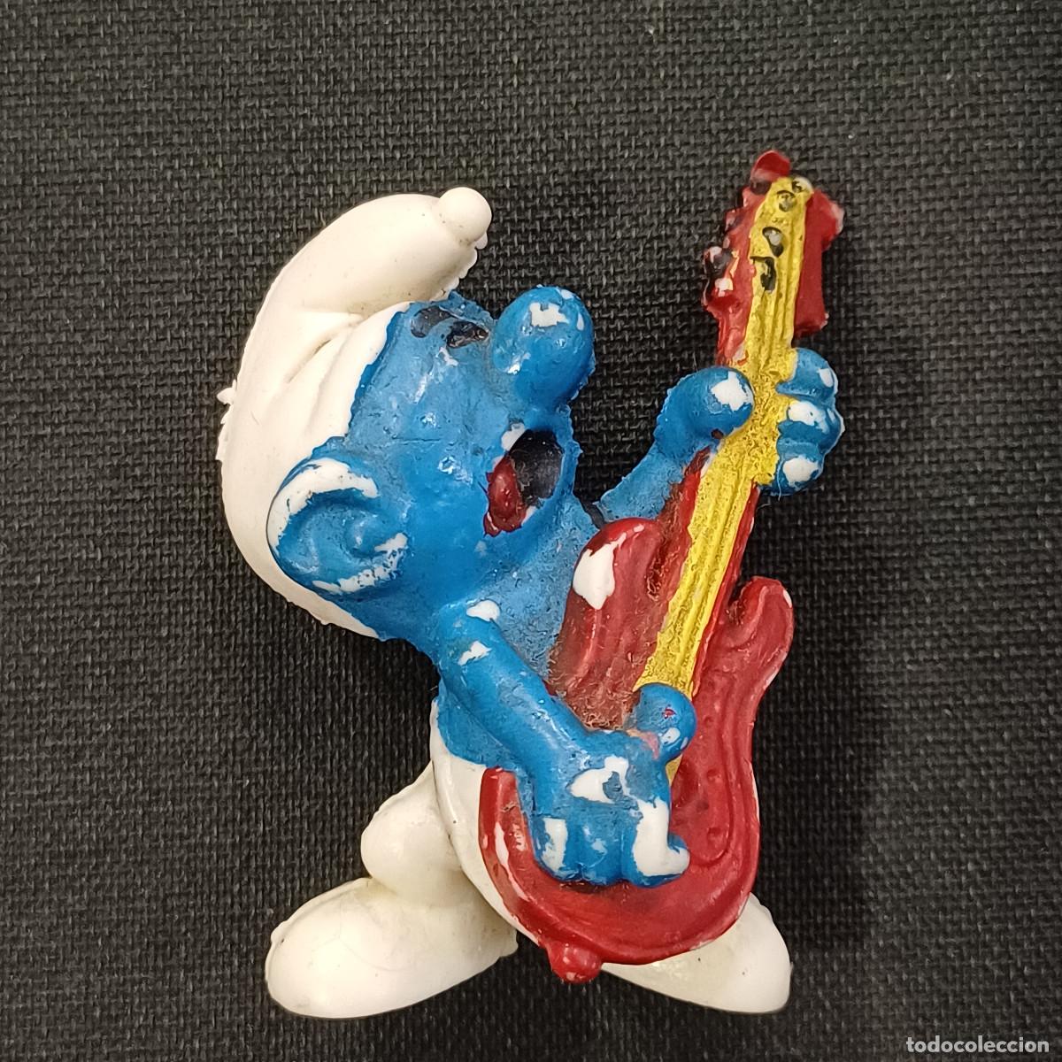 Figuras de Goma y PVC: PITUFO GUITARRISTA/FIGURA PVC.