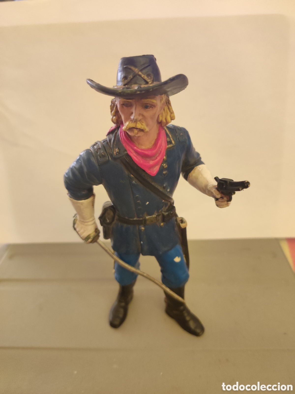 Figuras de Goma y PVC: Figura General Custer - Comansi &rdquo;The Wild West&rdquo; (A&ntilde;o 1995)