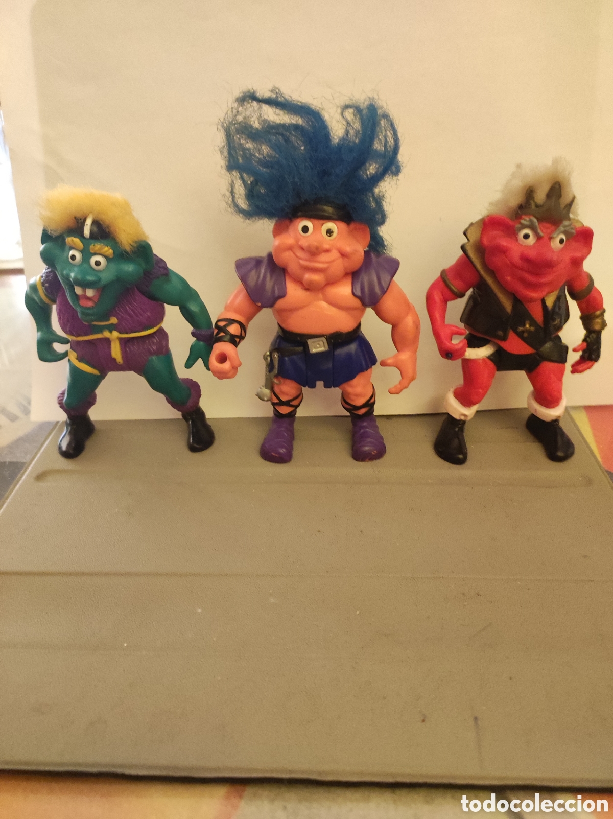Figuras de Goma y PVC: Lote 3 Figuras Troll Warriors Tyco / Applause (1992) Vintage