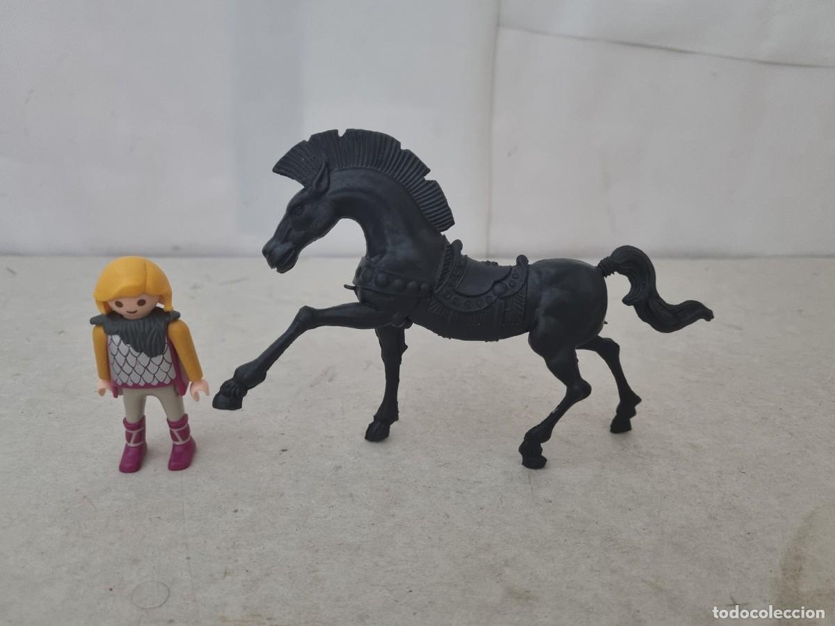 Figuras de Goma y PVC: Espectacular caballo para cuadril&aacute;tero romana de creadeco a&ntilde;o 60