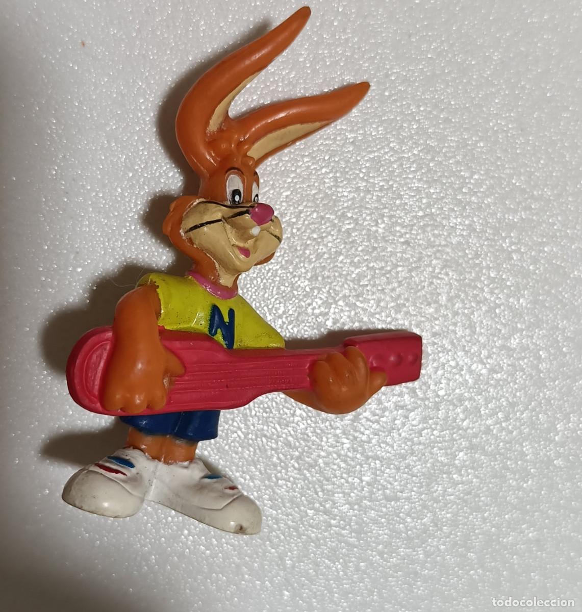Figuras de Goma y PVC: FIGURA guitarra PUBLICITARIA PROMOCIONAL NESQUICK MU&Ntilde;ECO PVC GOMA PREMIUM NESQUIK miniatura mini