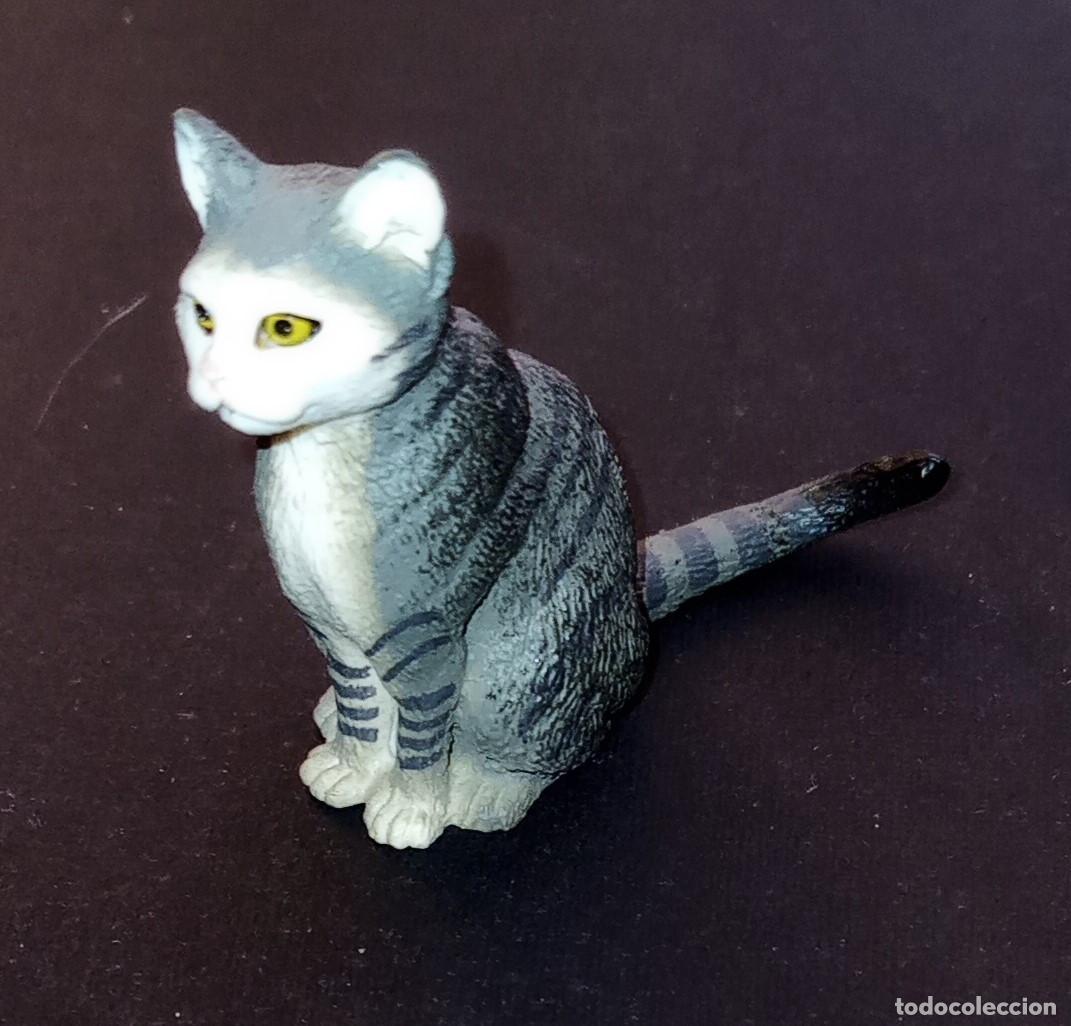 Figuras de Goma y PVC: FIGURA GATO SENTADO DE SCHLEICH REF. 13771