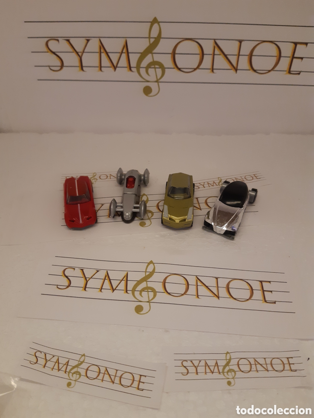 Figure di Gomma e PVC: Lote serie completa coches Kinder sorpresa de la misma colecci&oacute;n auto