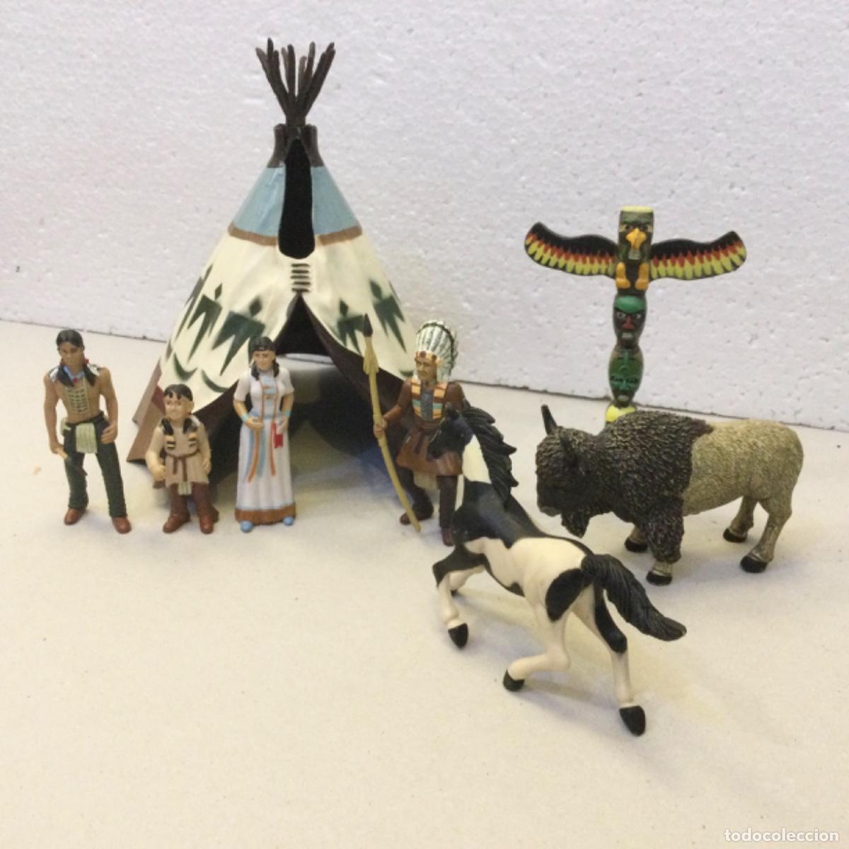 Figuras de Goma y PVC: Comansi. Poblado indio.