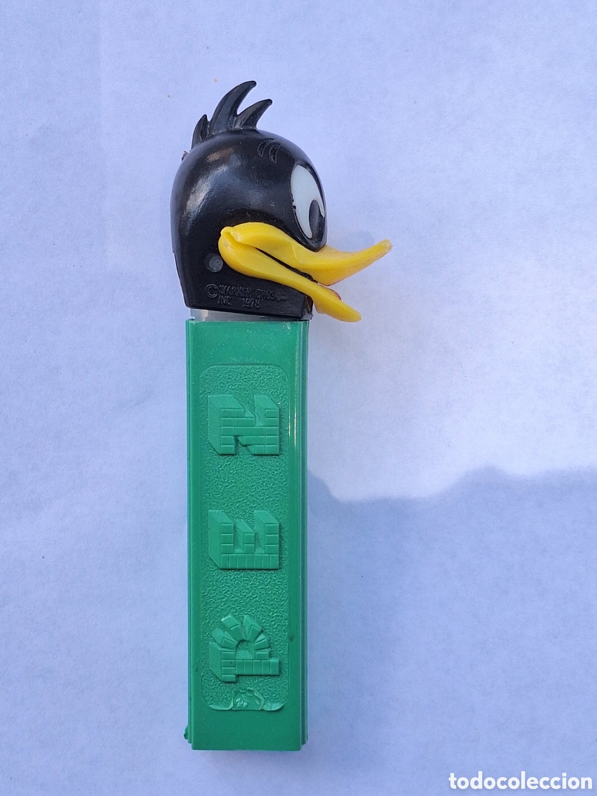 Figuras de Goma y PVC Dispensador PEZ: ANTIGUO DISPENSADOR CARAMELOS PEZ EL PATO LUCAS MADE IN SPAIN a&ntilde;os 70