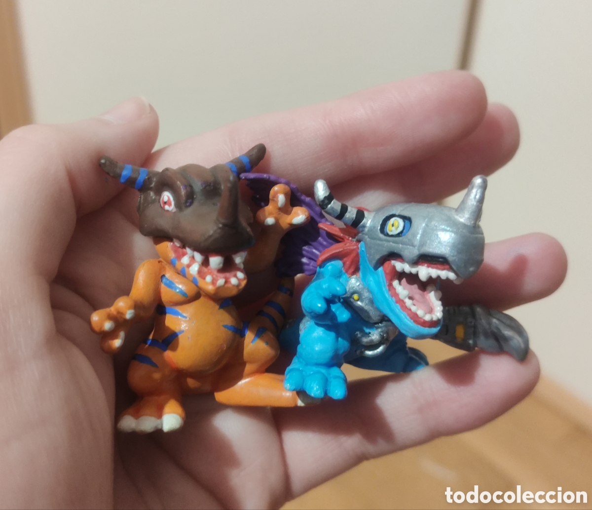 Figuras de goma y PVC: Lote 2 Figuras Digimon Greymon y Metalgreymon - Foto 1