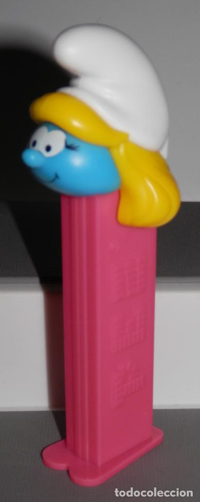 Figuras de Goma y PVC Dispensador PEZ: DISPENSADOR DE LOS CARAMELOS PEZ DE LA SERIE LOS PITUFOS