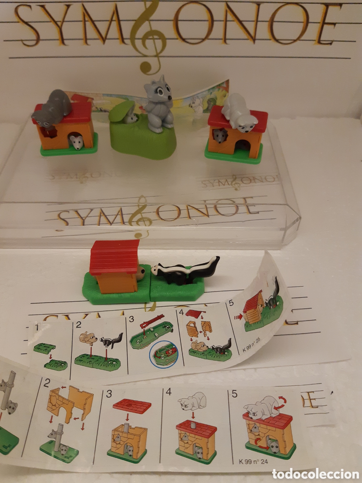 Figuras de Goma Kinder: Colecci&oacute;n completa Kinder Sorpresa conejo mofeta k99 n25 n26 n27