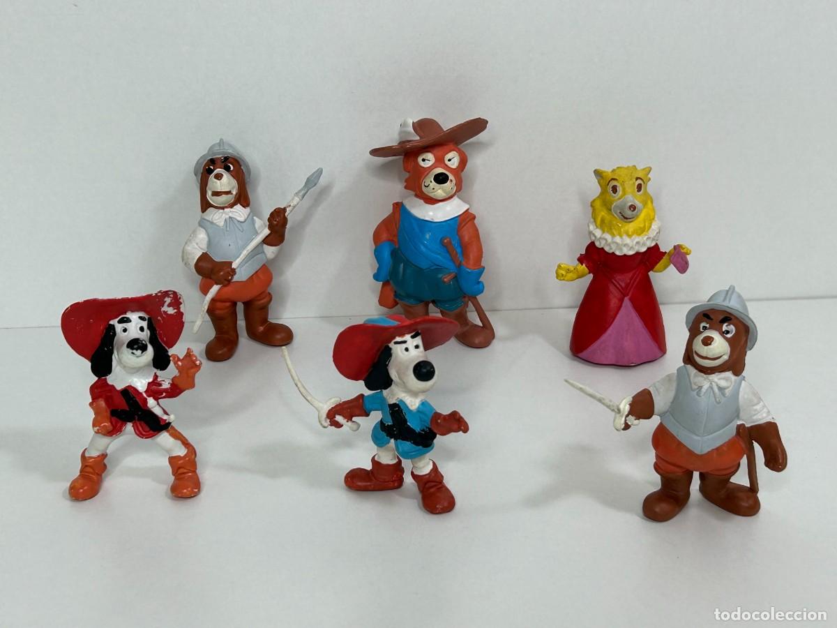 Figurines en Caoutchouc et PVC: LOTE 6 FIGURAS PVC DARTACAN Y LOS MOSQUEPERROS STAR TOYS,COMICS SPAIN