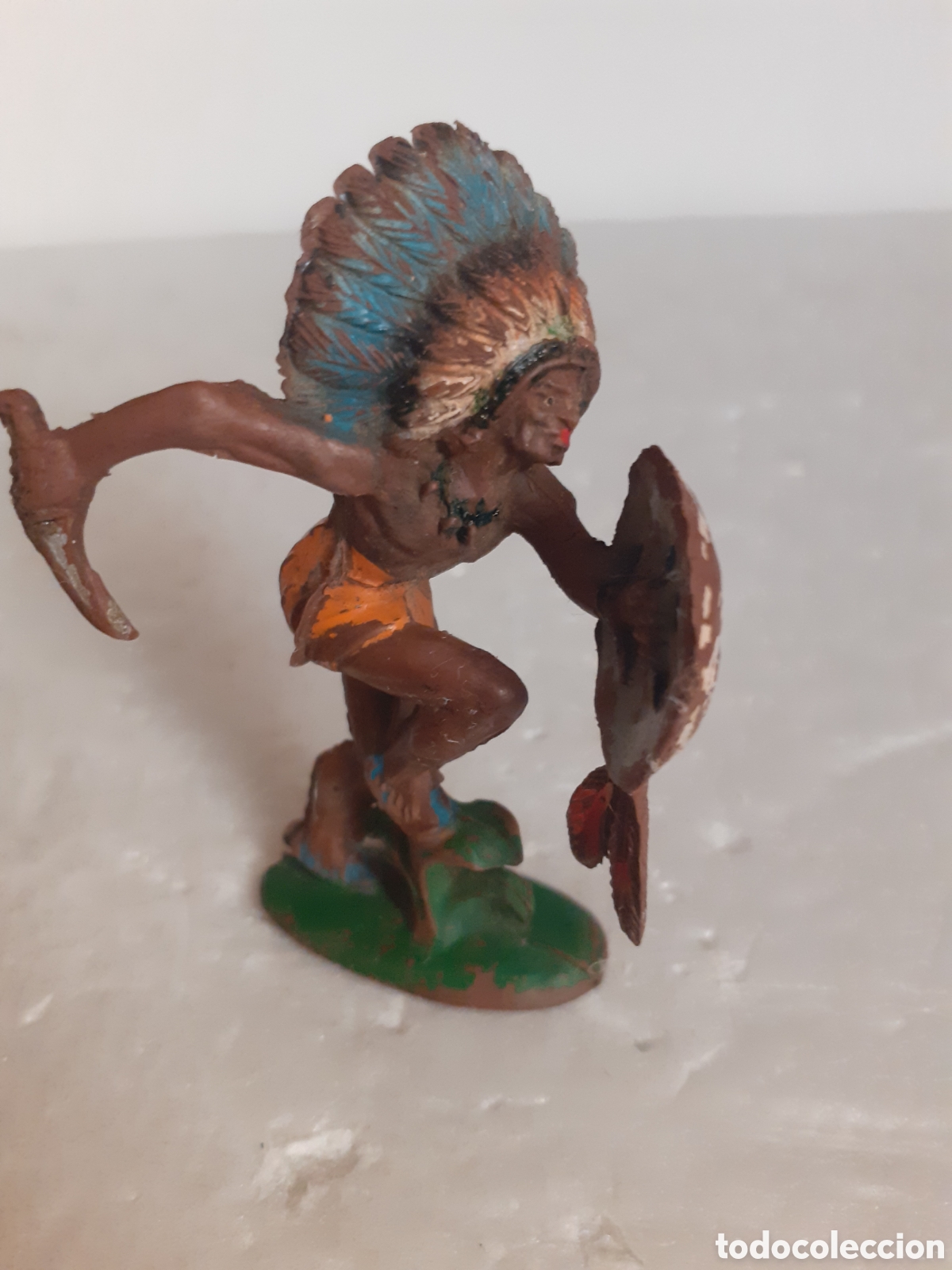 Figuras de Goma y PVC: FIGURA GUERRERO INDIO GOMA PECH,REAMSA,JECSAN
