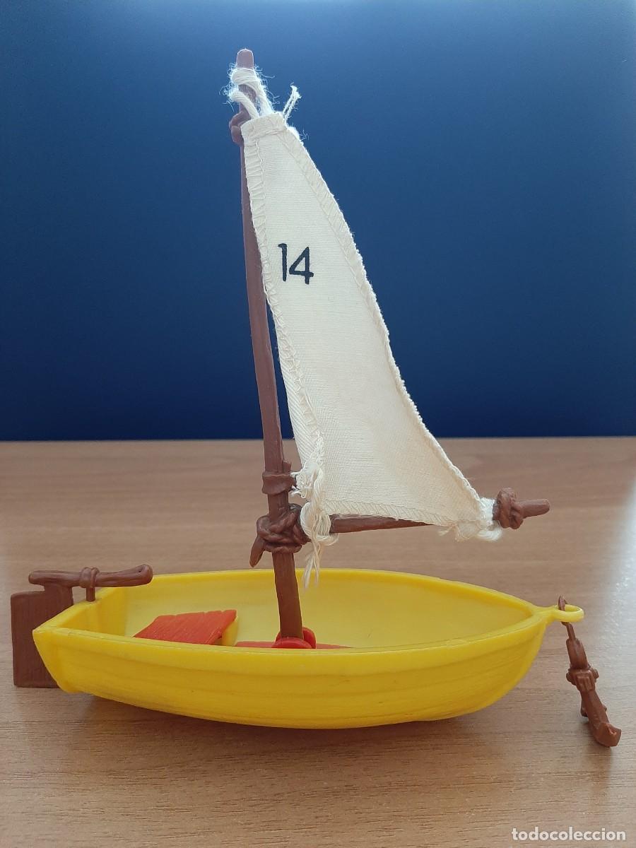 Figuras de Goma y PVC: BARCO VELERO DE LOS PITUFOS - SCHLEICH