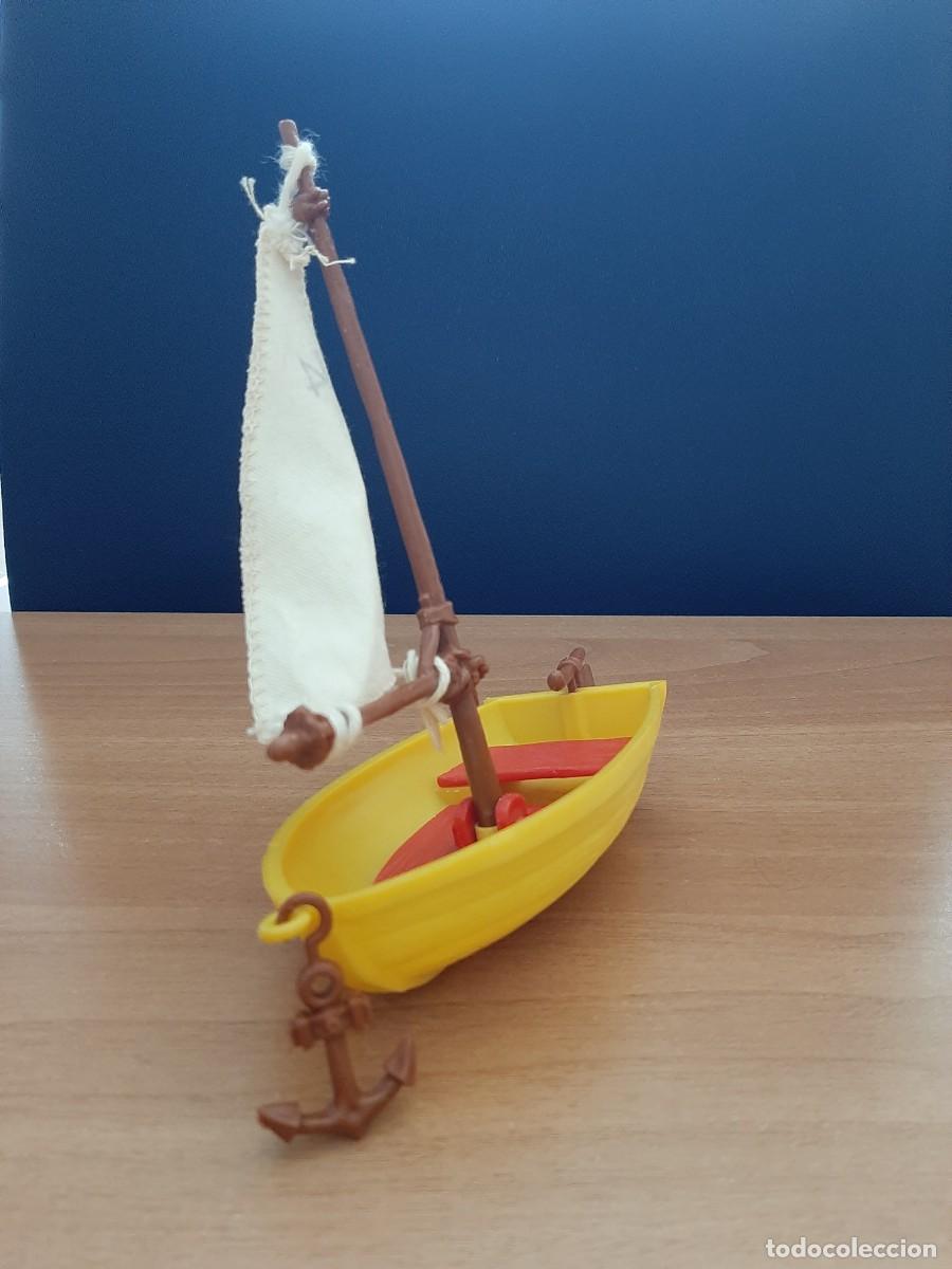 Figuras de goma y PVC: BARCO VELERO DE LOS PITUFOS - SCHLEICH - Foto 2