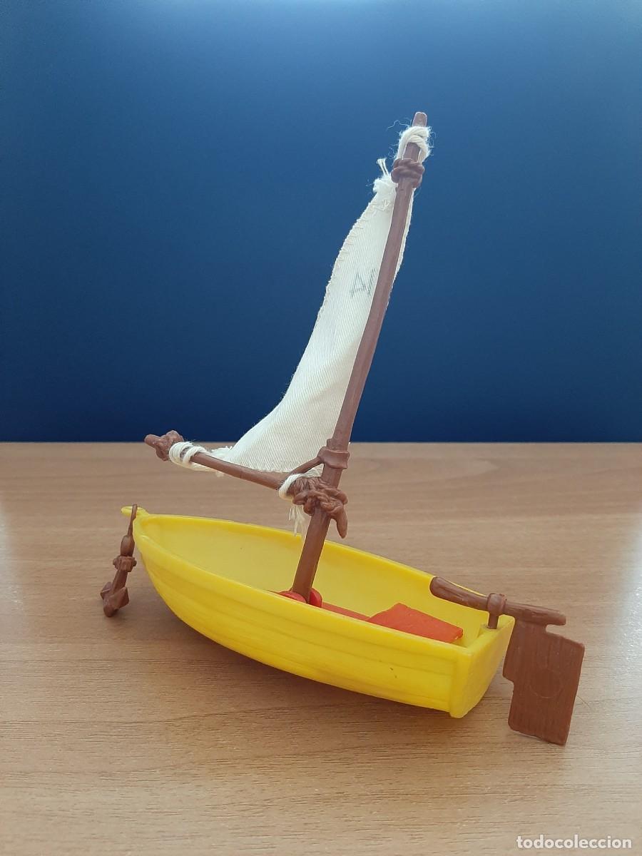 Figuras de goma y PVC: BARCO VELERO DE LOS PITUFOS - SCHLEICH - Foto 3