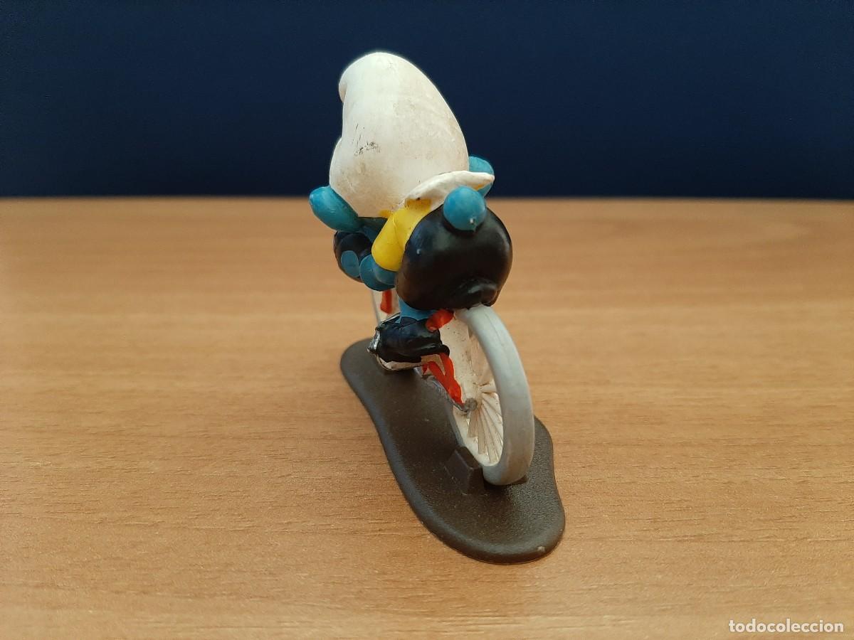 Figuras de goma y PVC: PITUFO CICLISTA - SCHLEICH - Foto 5