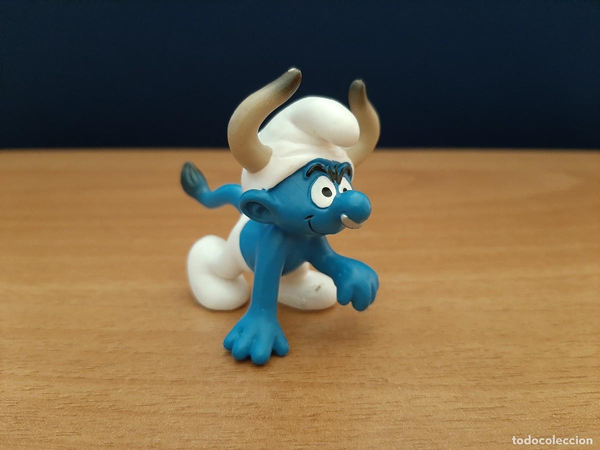 Figuras de Goma y PVC: PITUFO CON CUERNOS Y COLA - SCHLEICH