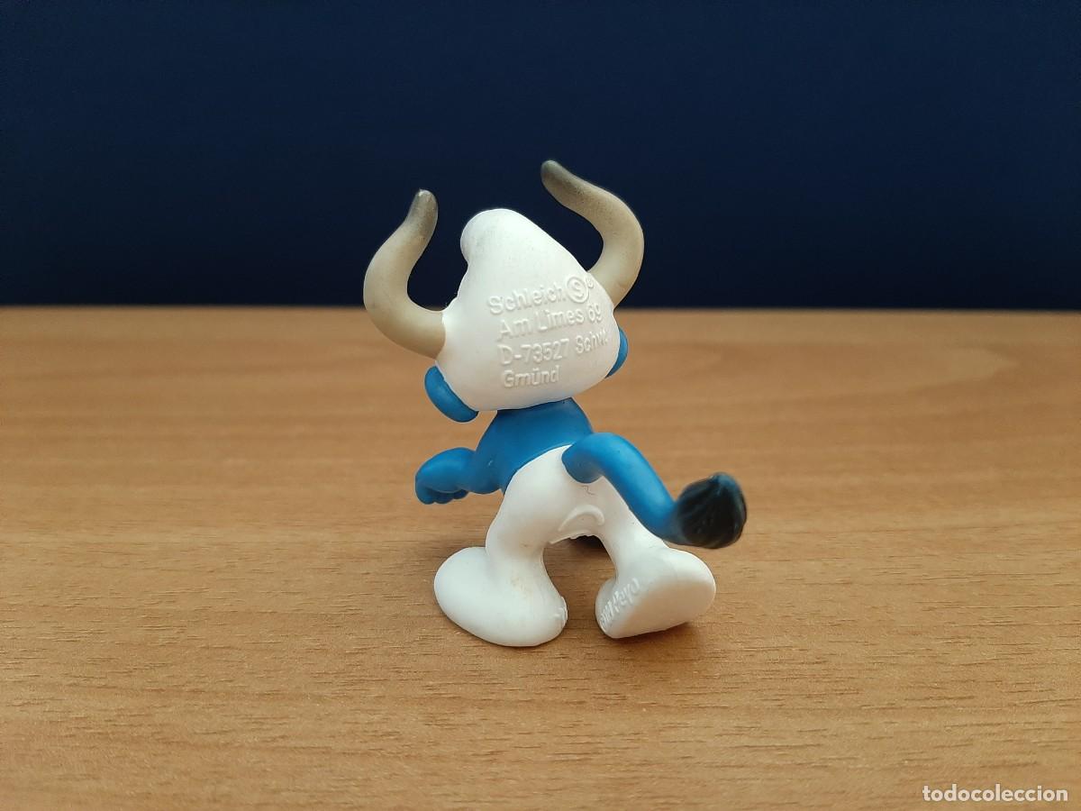 Figuras de goma y PVC: PITUFO CON CUERNOS Y COLA - SCHLEICH - Foto 3