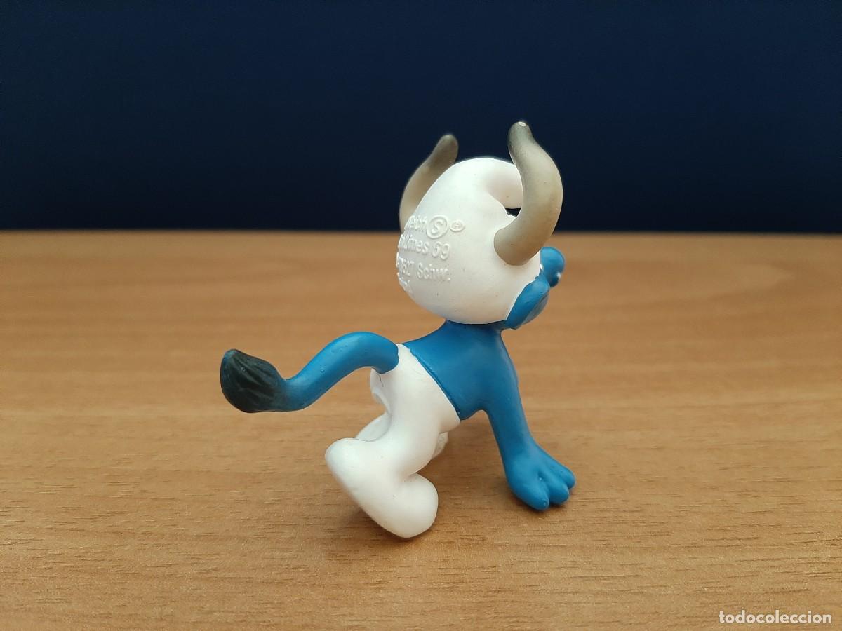Figuras de goma y PVC: PITUFO CON CUERNOS Y COLA - SCHLEICH - Foto 4